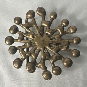 Vintage Jack Boyd Bronze Belt Buckle – Mid Century - Brutalist - Atomic Design